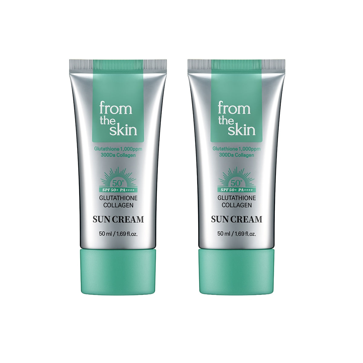 From The Skin Glutathione Collagen Sun Cream 50ml x 2