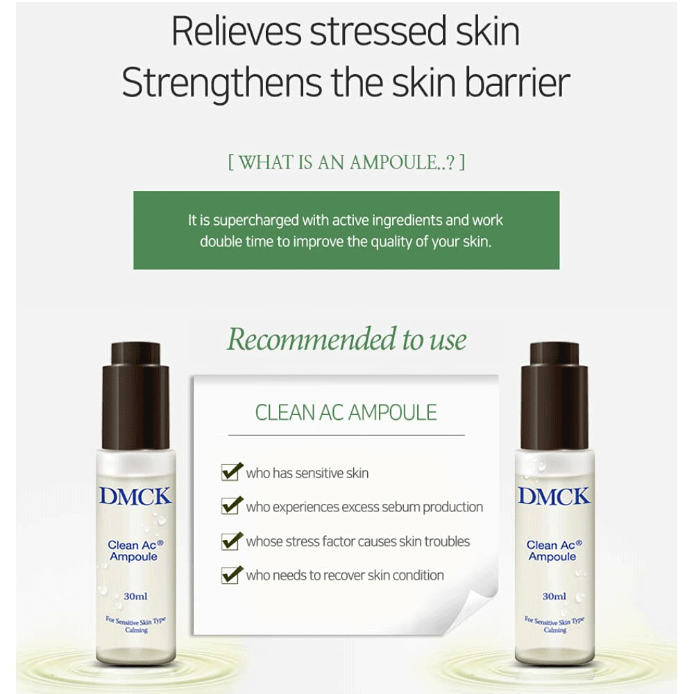 DMCK Clean Ac Ampoule 30ml - DODOSKIN
