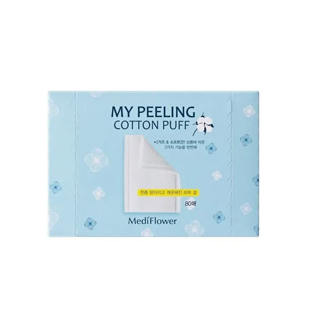 MediFlower My Peeling Cotton Puff 80 pcs - Dodoskin