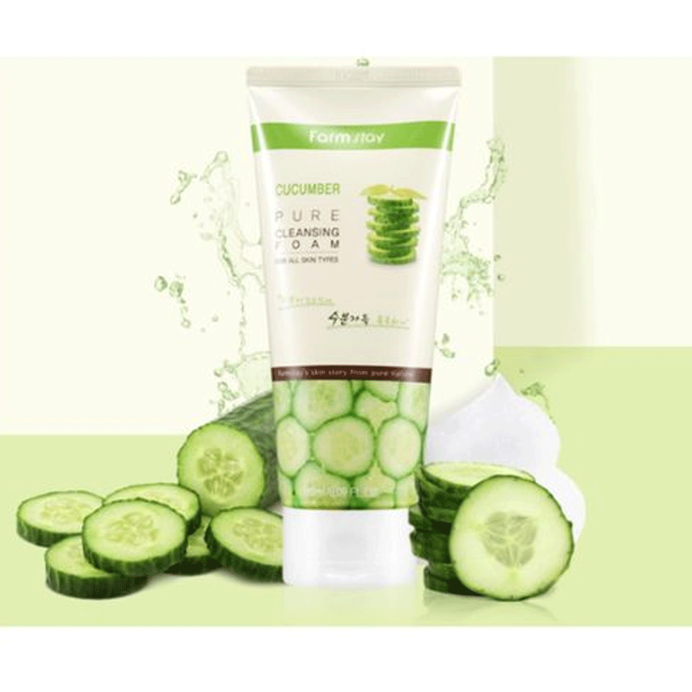 Farmstay Cucumber Pure Cleansing Foam 180ml - DODOSKIN