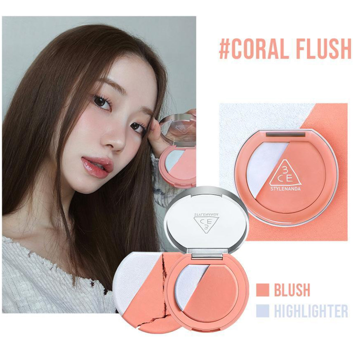 3CE Blush Lighter 4.3g 7 colors