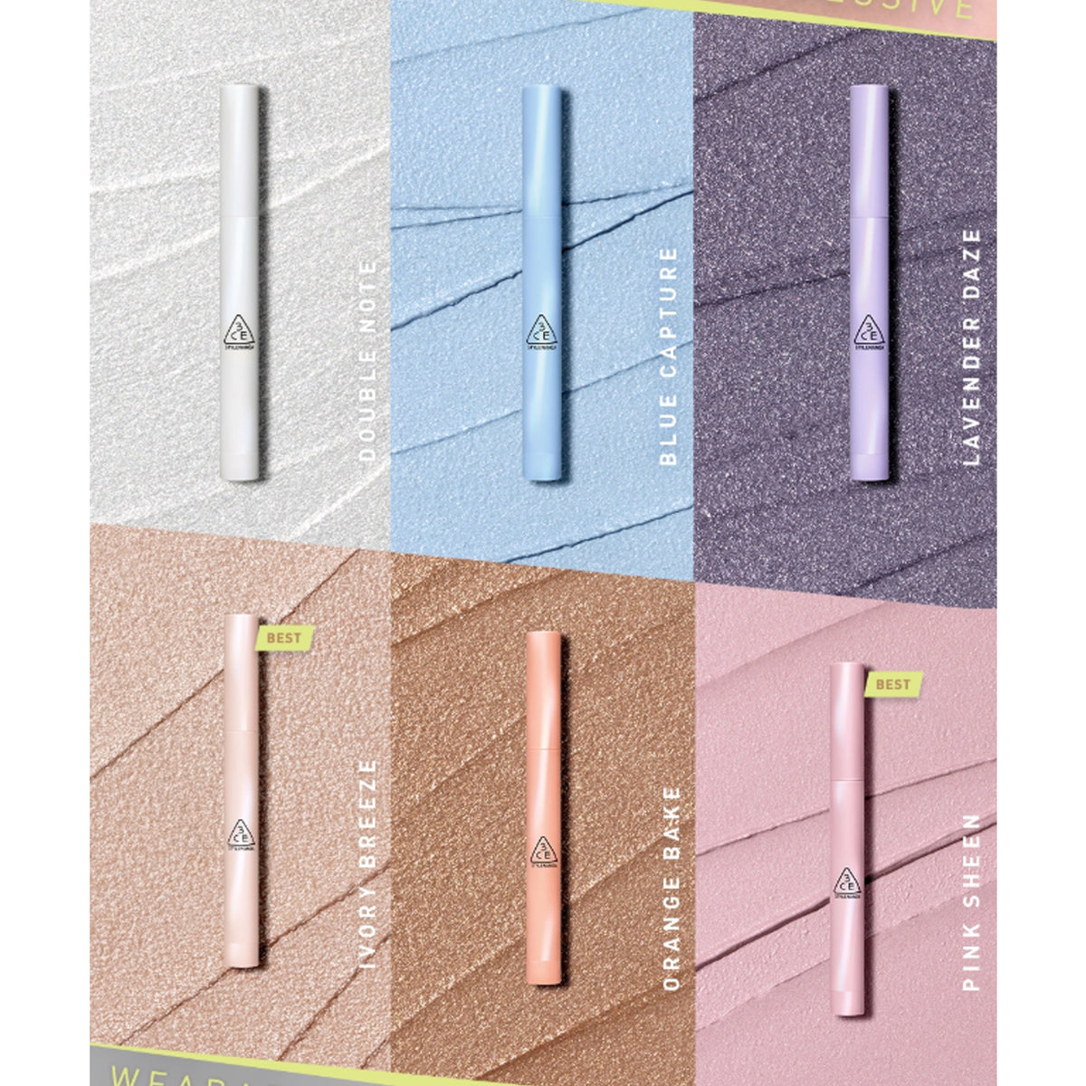 3CE Eye Switch Stick 1.3g (6 Colors)