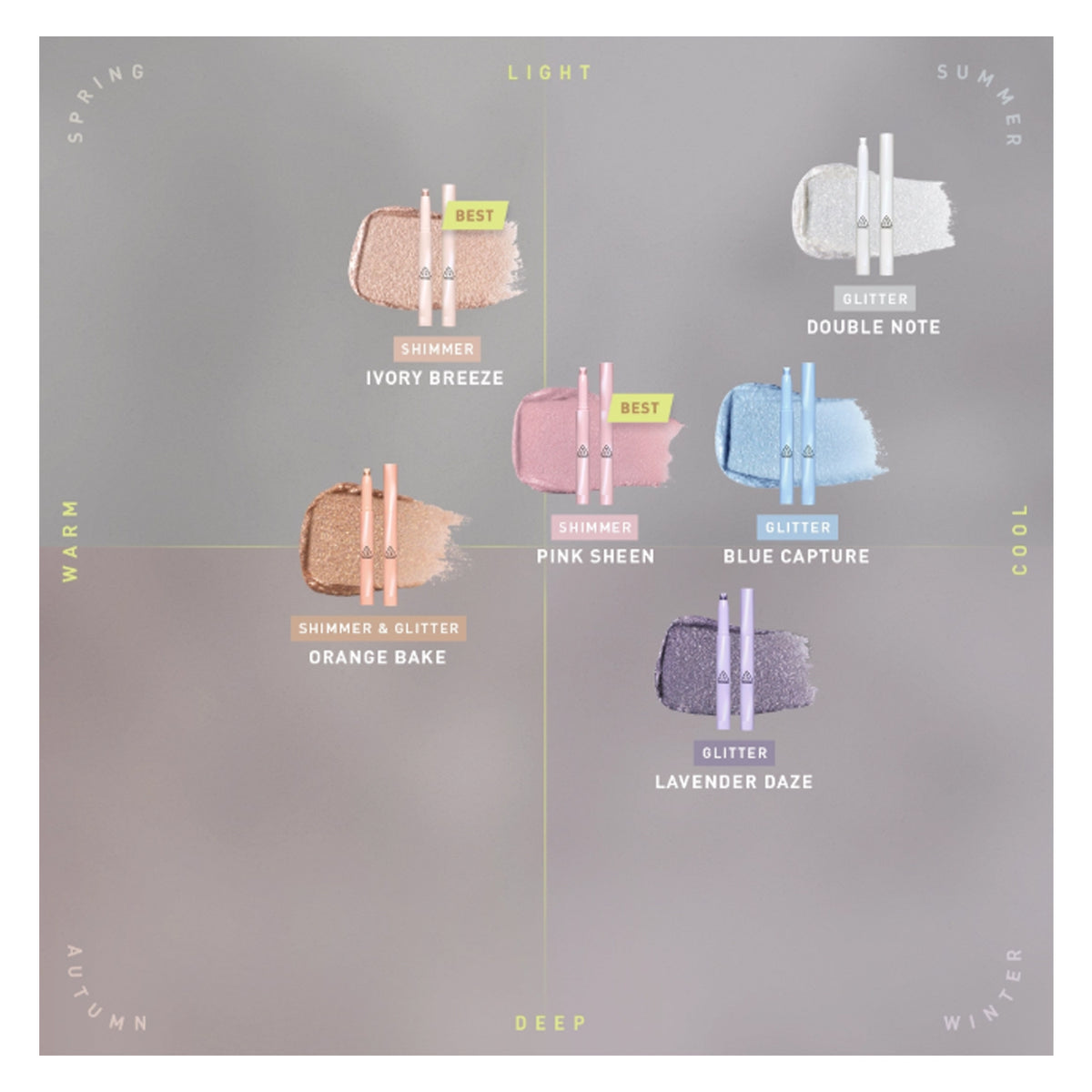 3CE Eye Switch Stick 1.3g (6 Colors)