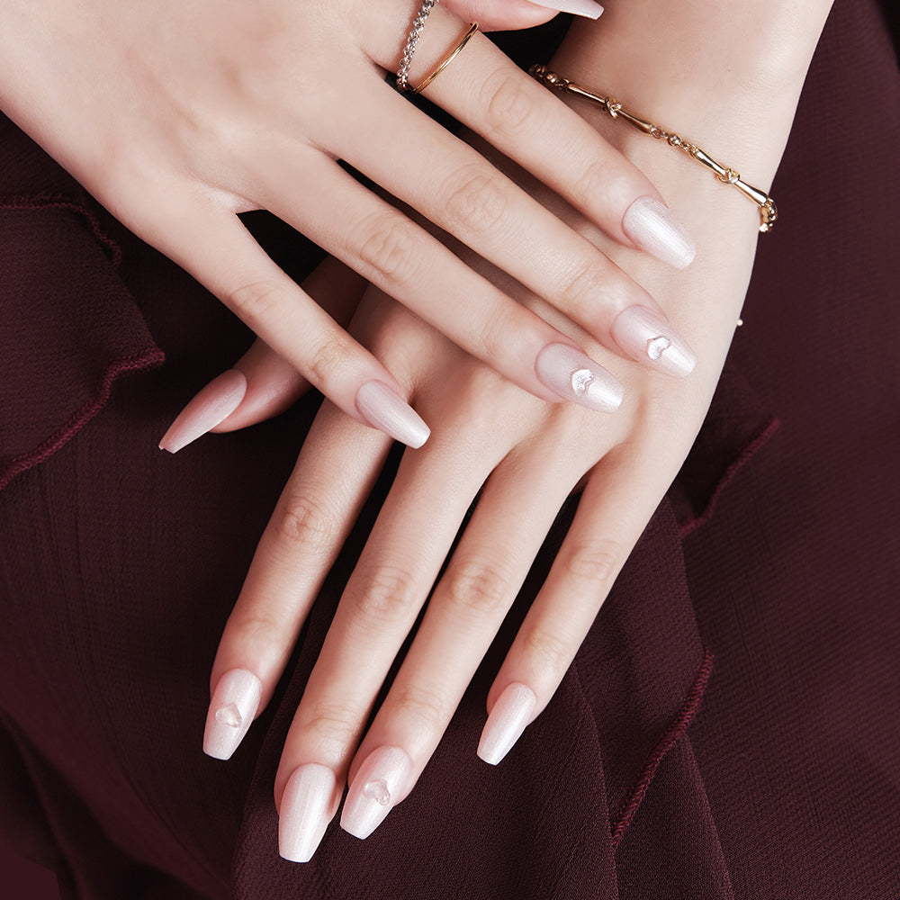 MUZMAK Nail Tips 36pcs #Shell(Coffin)