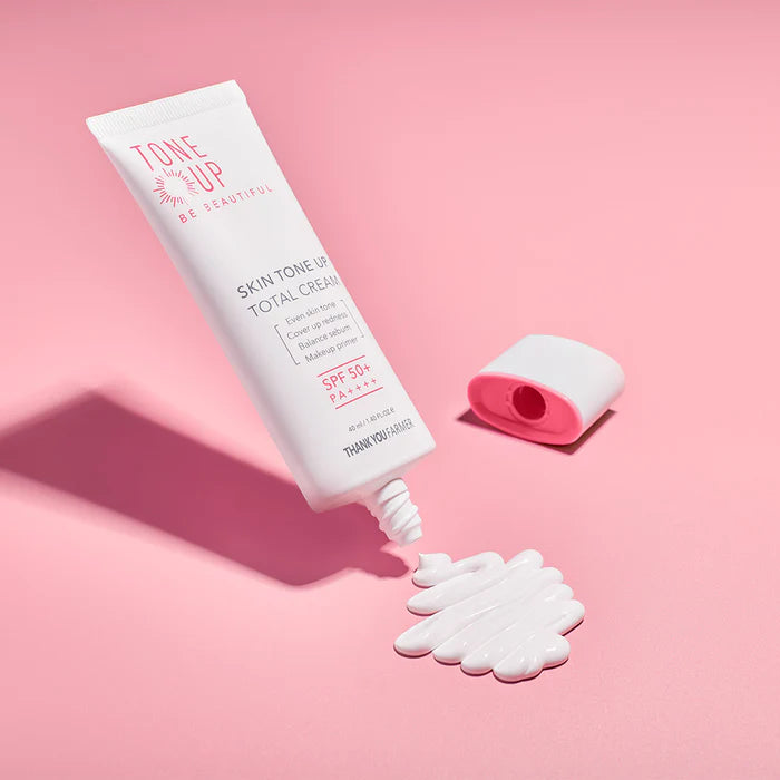 (Matthew검수) THANK YOU FARMER Skin Tone Up Total Cream SPF50+ PA++++ 40ml - DODOSKIN