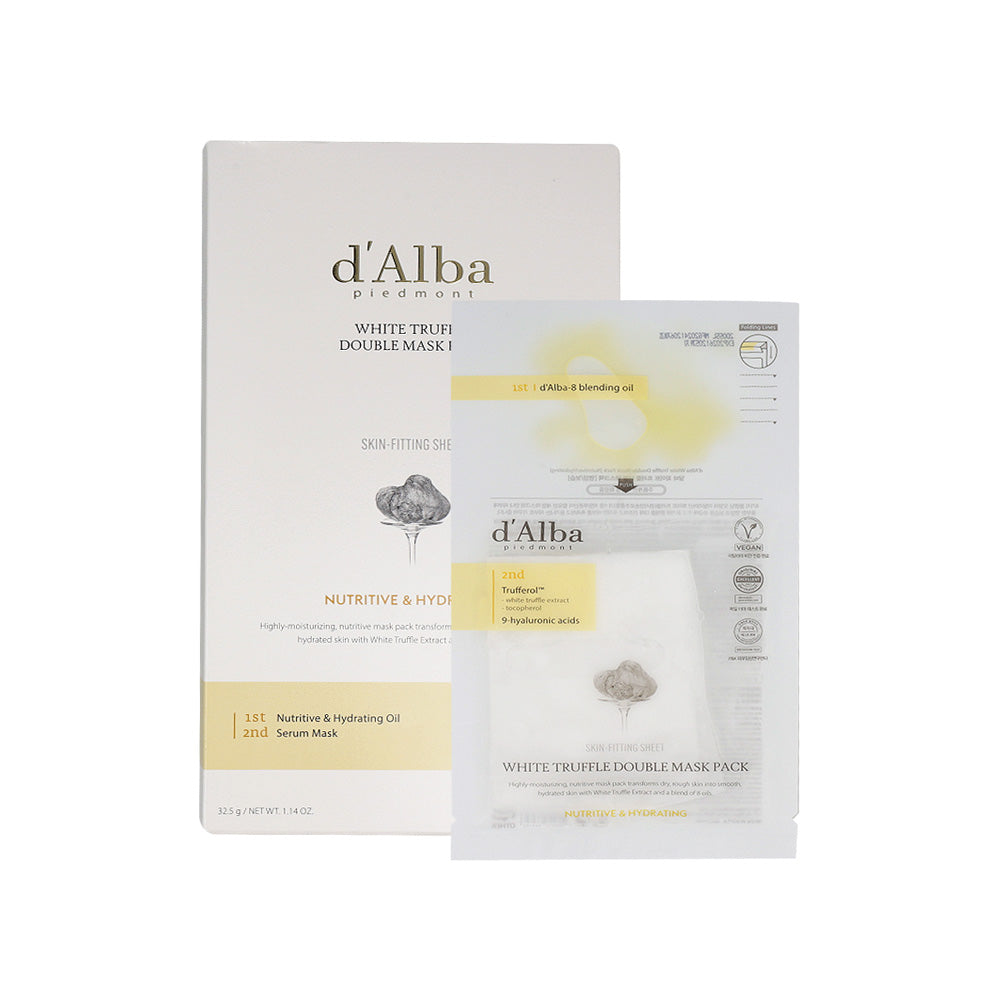 d'Alba White Truffle Double Mask Pack (Nutritive) 32.5g