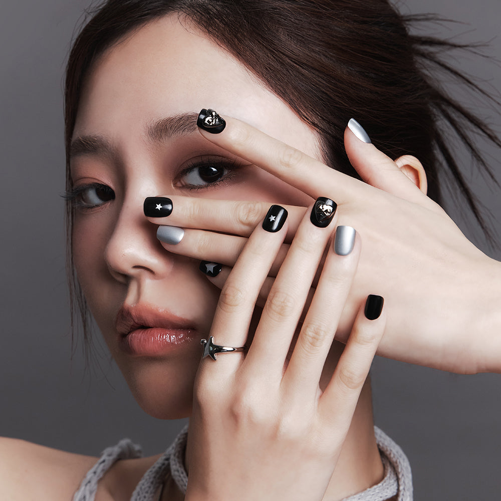 MUZMAK Nail Tips 36pcs #Dazed(Short Square)