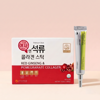 SAMJIWON BELLEZA COREANA BAEKJE Geumsan Pomegranado Collagen Jelly Stick 5.1oz / 30 Conde (5 paquete)