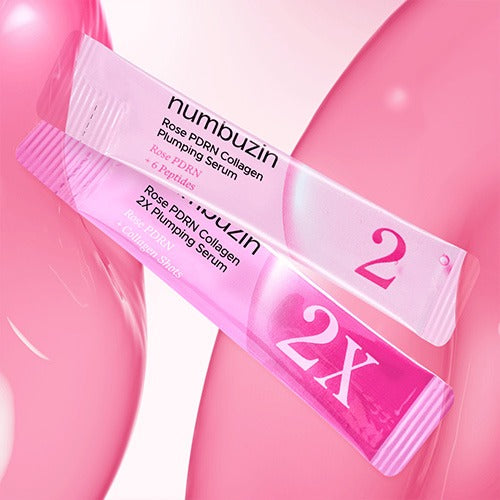 Numbuzin No.2 Rose PDRN Collagen Plumping Serum DUO Set 1.2mlx10ea