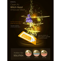 DMCK Clean Ac Witch Hazel Ampoule Mask 10ea - DODOSKIN