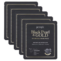 PETITFEE Black Pearl & Gold Hydrogel Mask Pack 5ea - DODOSKIN