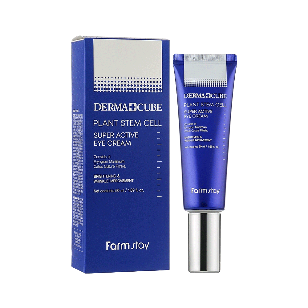 Farmstay Dermarcube Plant Stem Cell Super Active Eye Cream 50ml - DODOSKIN