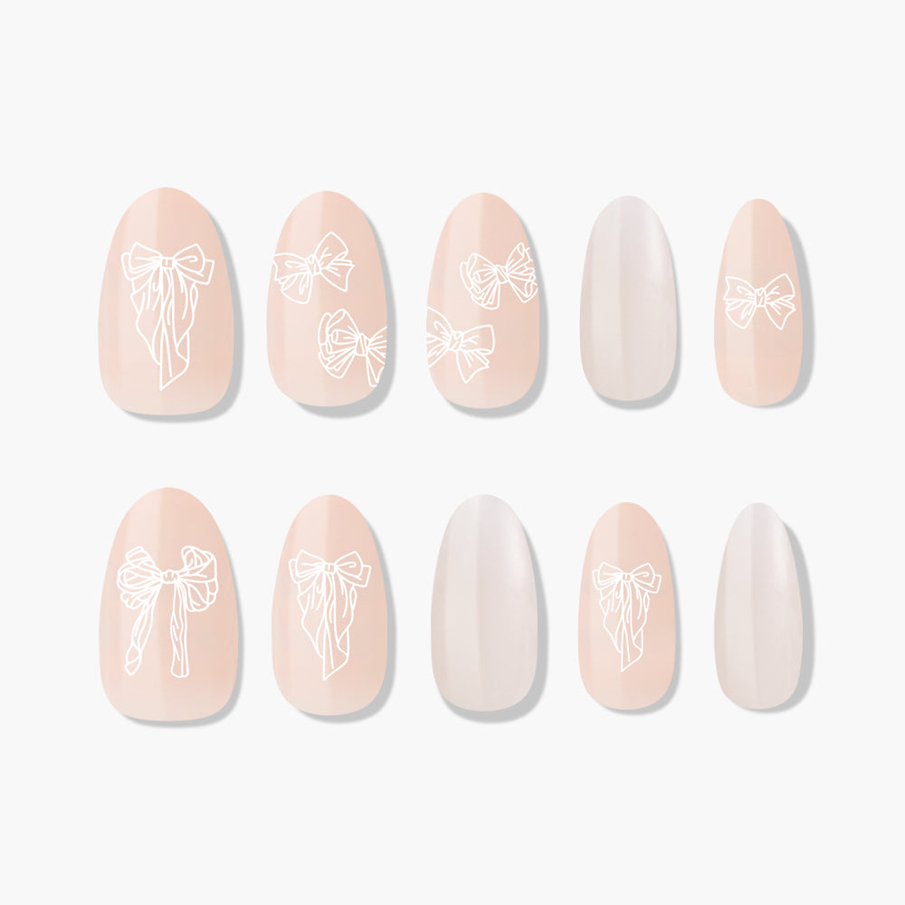 MUZMAK Nail Tips 36pcs #Silhouette(Almond)
