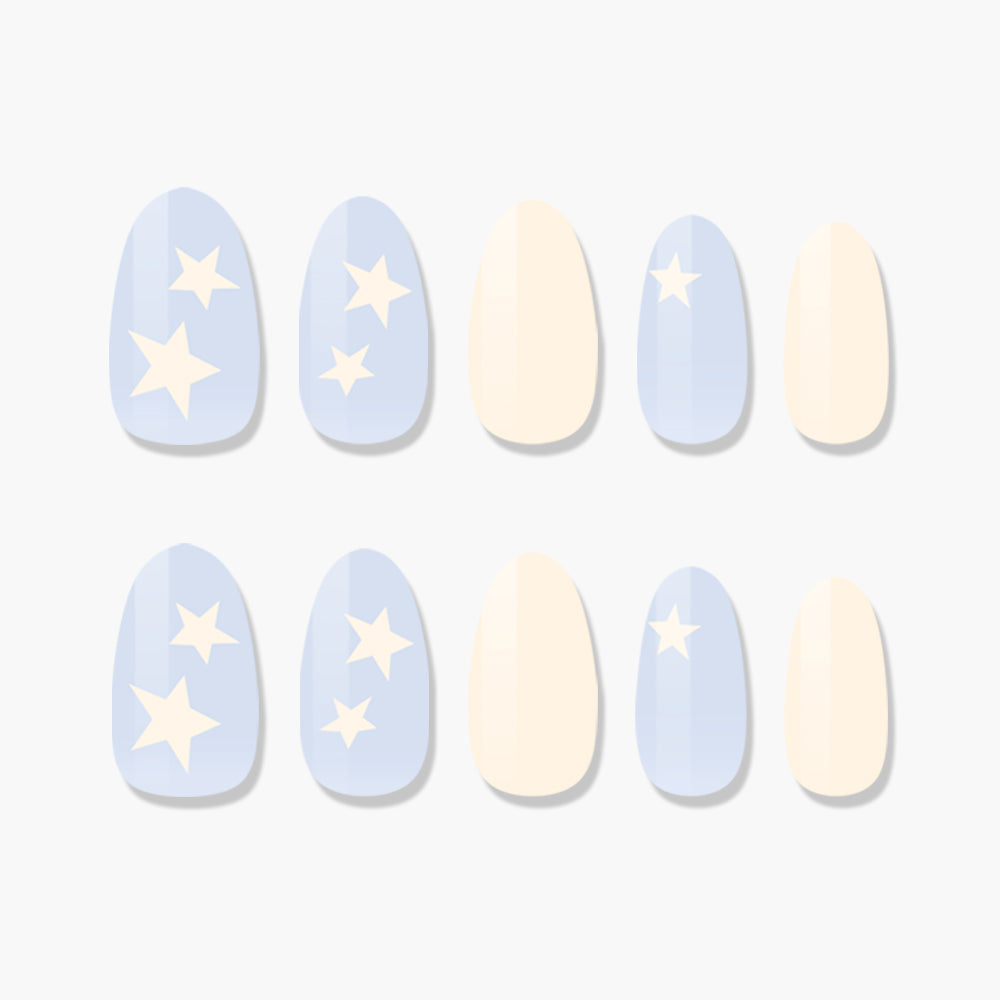 MUZMAK Nail Tips 36pcs #Starry(Almond)