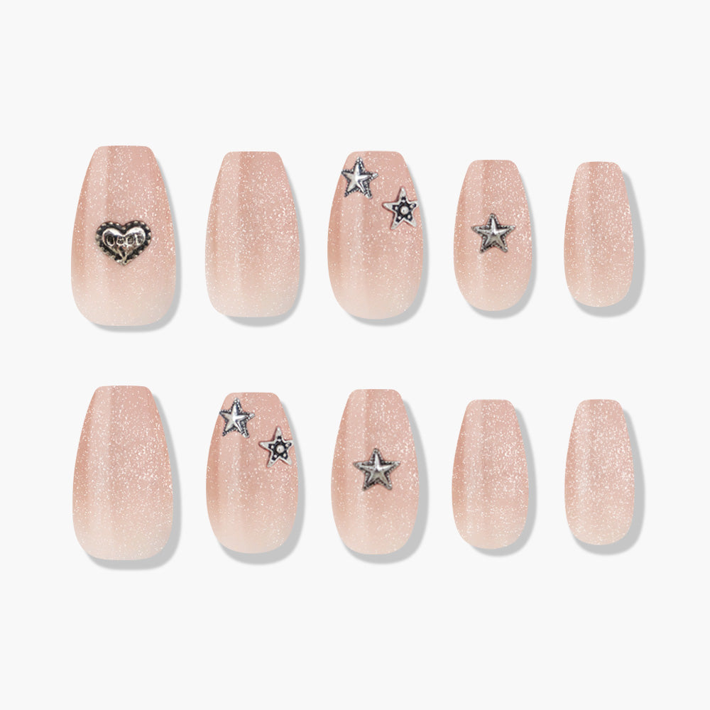 MUZMAK Nail Tips 36pcs #Angel Punk(Coffin)