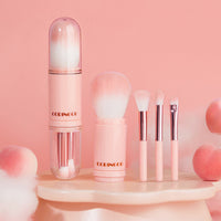 Coringco Cotton Candy Capsule Makeup Brush Set 4 in 1