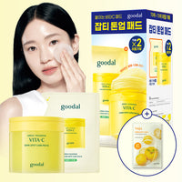 Goodal Green Tangerine Vita C Blemish Care Pad Alpha 70 sheets+70 sheets Refill Special Set + Free Gift
