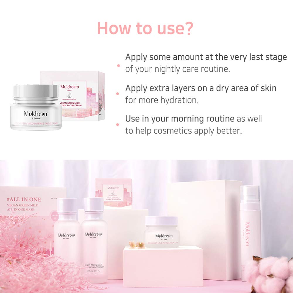 Muldream vegano verde suave intensa crema facial 60 ml