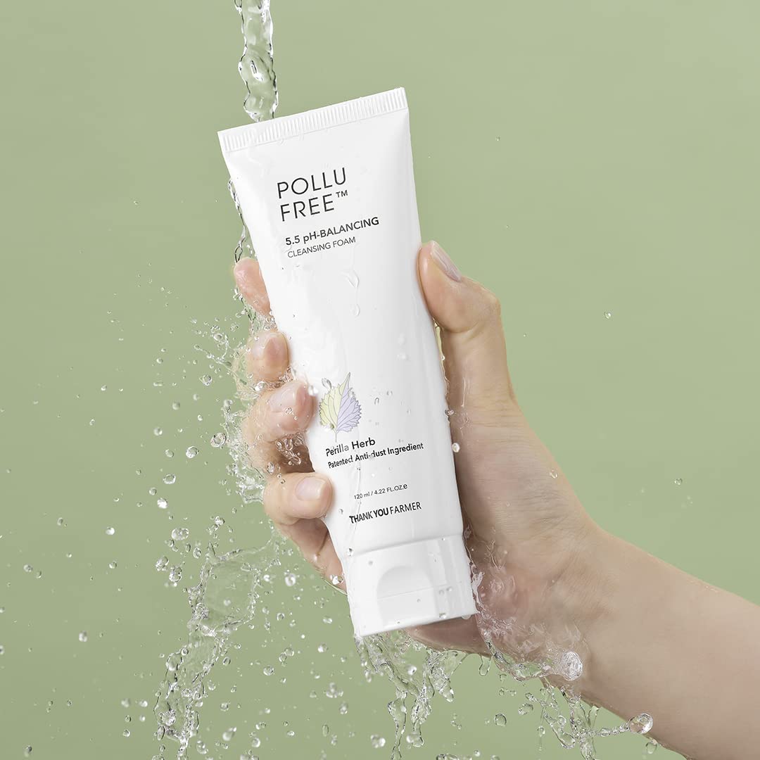(Matthew) THANK YOU FARMER Pollufree 5.5 pH-Balancing Cleansing Foam 120ml - DODOSKIN