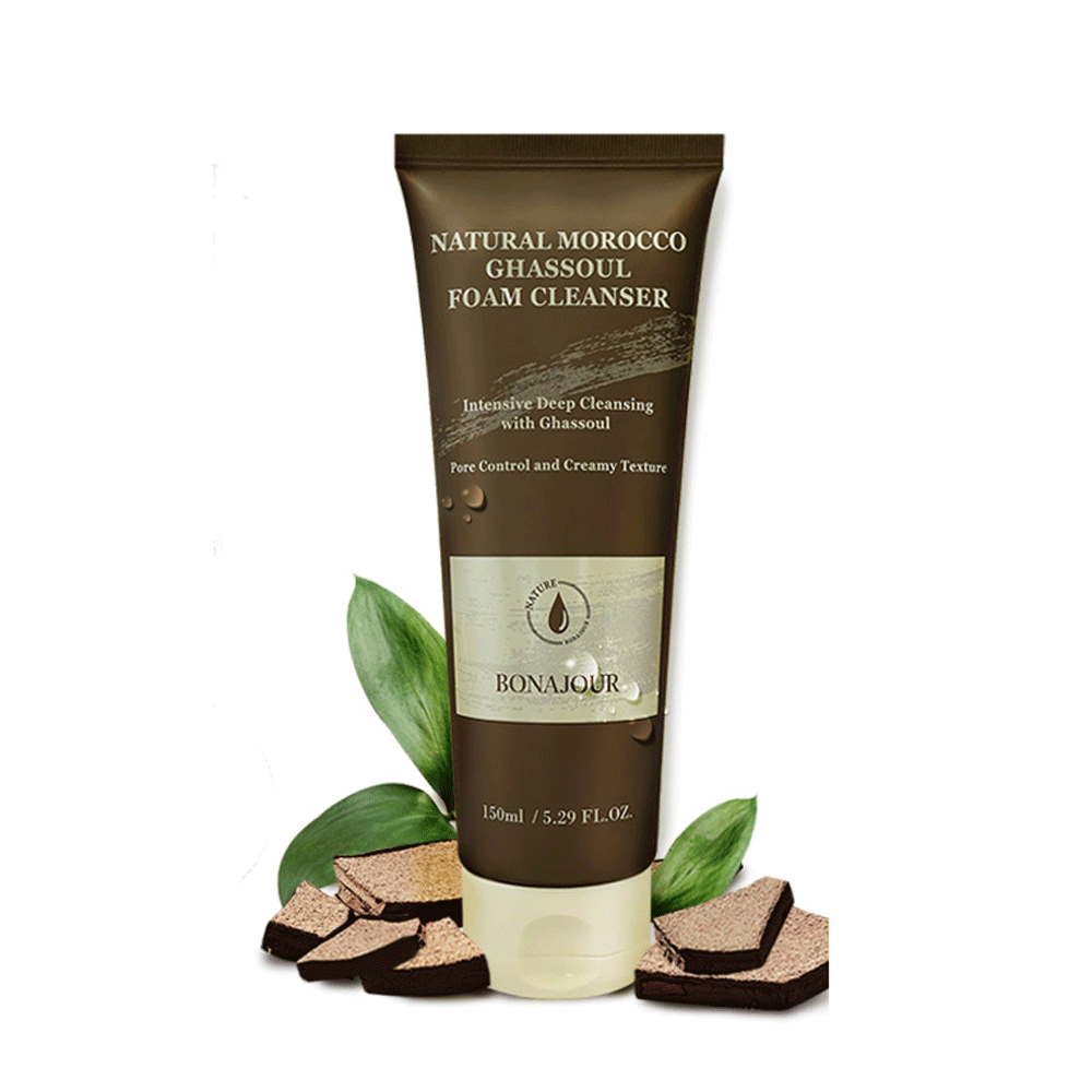 BONAJOUR Natural Morocco Ghassoul Foam Cleanser 150ml - DODOSKIN