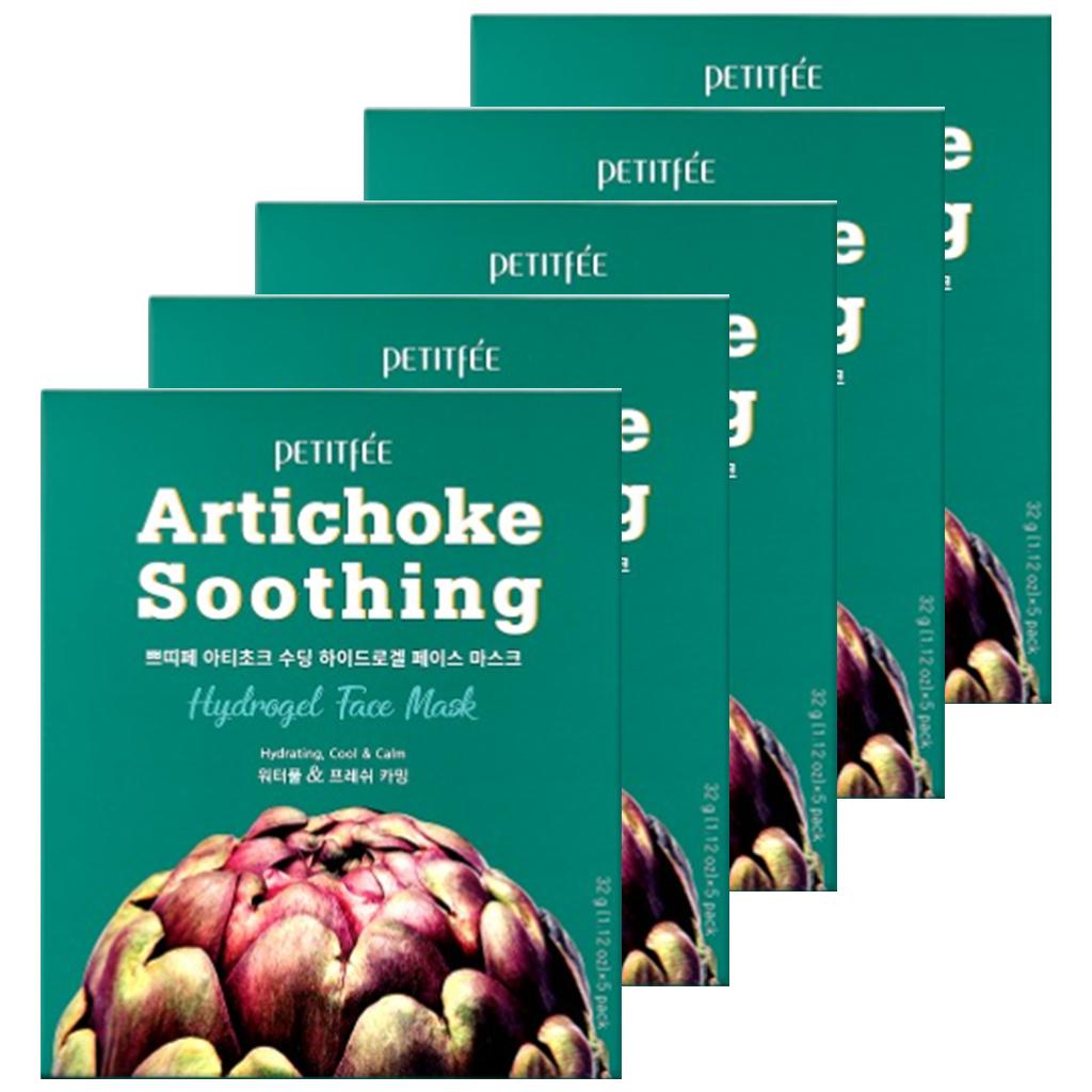 PETITFEE Artichoke Soothing Hydrogel Face Mask 5ea - DODOSKIN