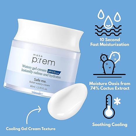 make p:rem Safe Me. Relief Watery Cream 80ml - DODOSKIN