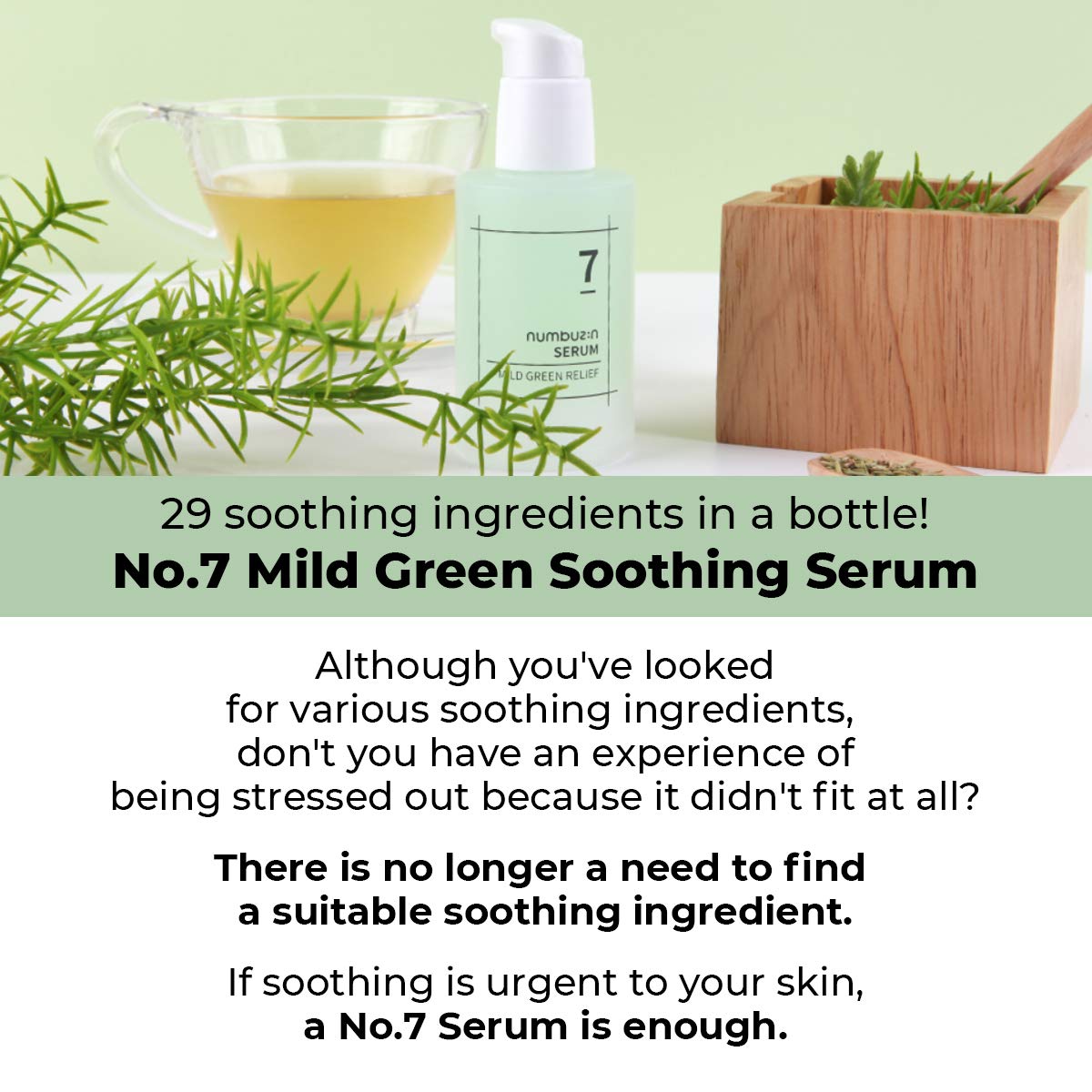 numbuzin No.7 Mild Green Soothing Serum 50ml - DODOSKIN