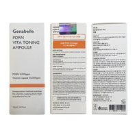 A 30ml bottle of Genabelle PDRN Vita Toning Ampoule, designed to tone and revitalize the skin.