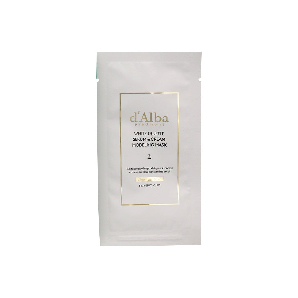 d'Alba White Truffle Serum & Cream Modeling Mask 66g*4ea