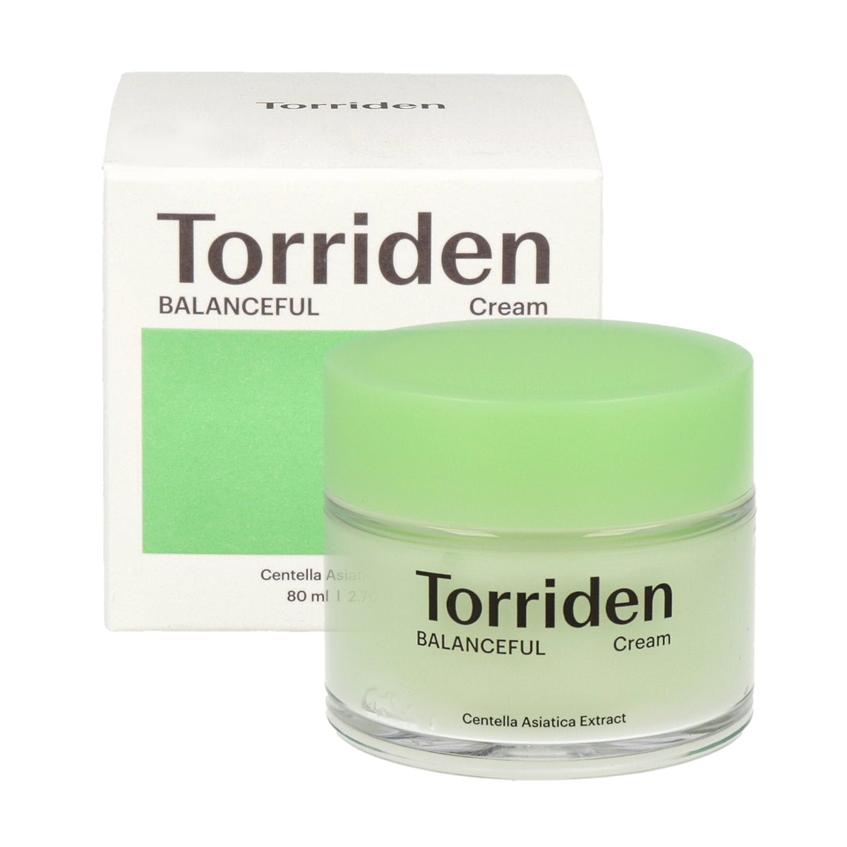 "Torriden Balanceful Cica Cream: Soothes and repairs skin with calming Cica extract for a balanced, healthy complexion."