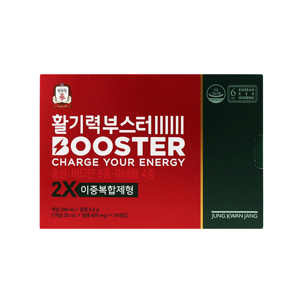 Jung Kwan Jang Red Ginseng Vitality Booster Cargue su energía 20 ml*14ea
