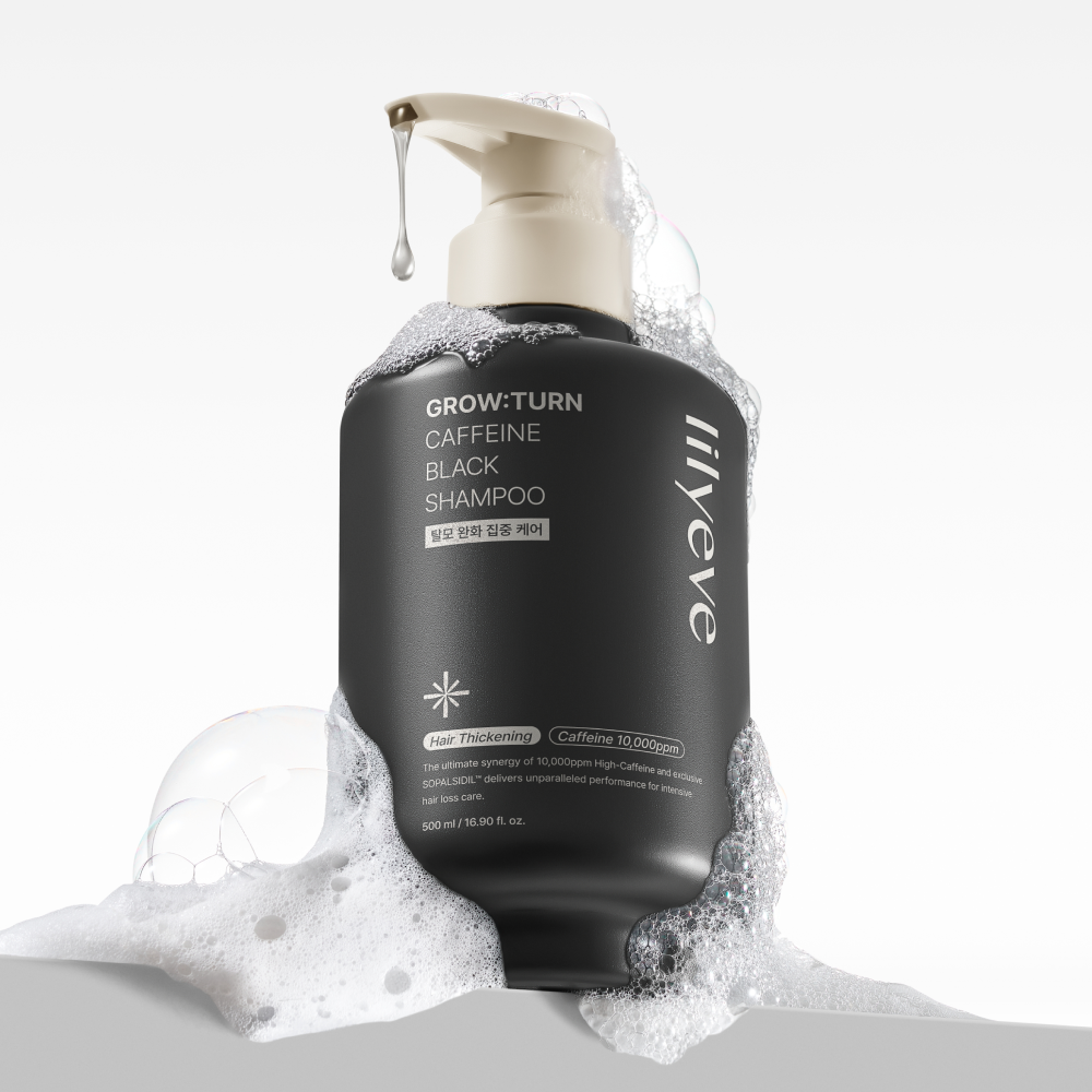 Growturn Black Caffeine Men's Shampoo