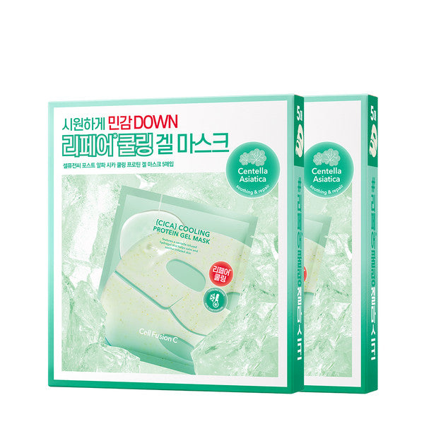 Cell Fusion C Cica Cooling Gel Mask 1+1 (5 Sheets)