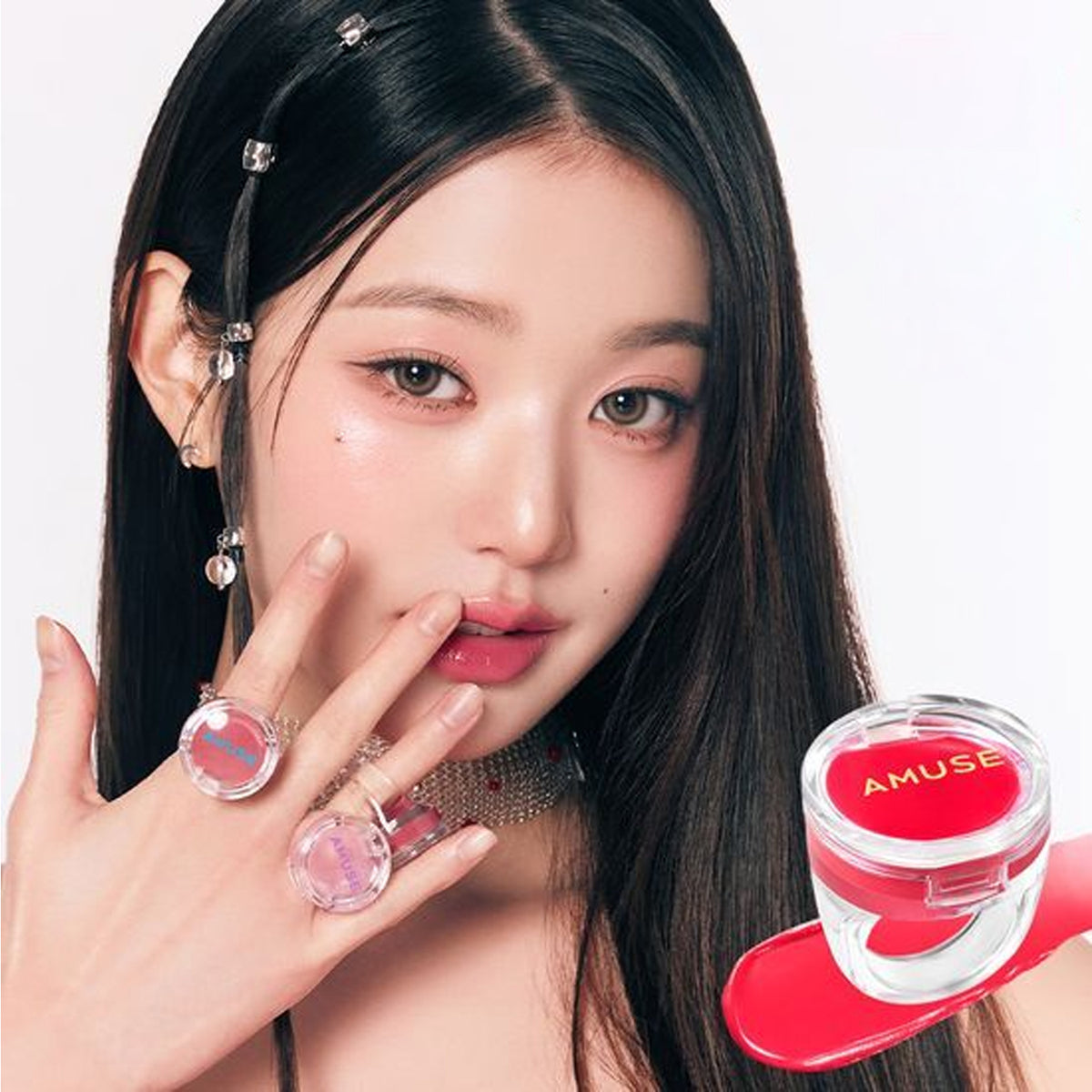 AMUSE Bálsamo labial de anillo 0.9g 5 colores
