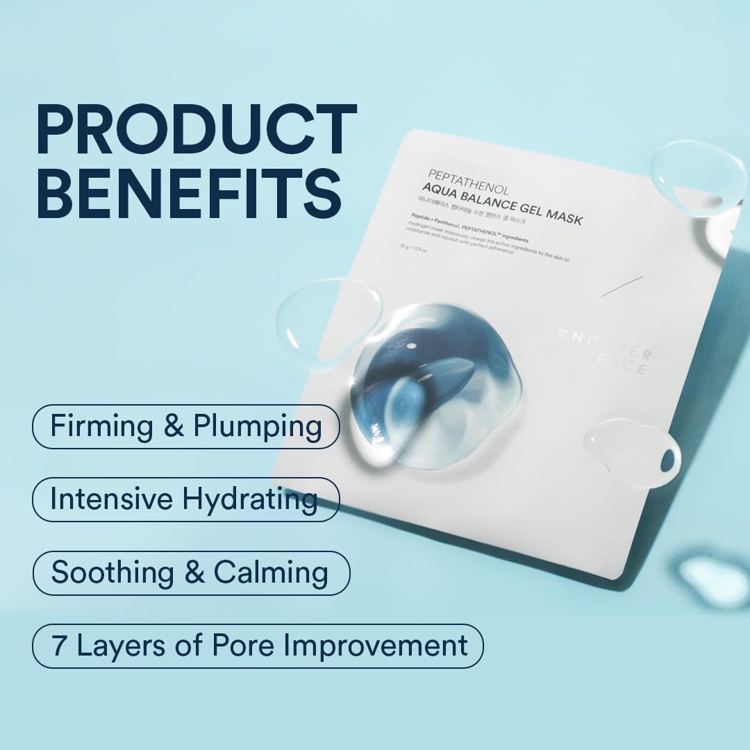 ANOTHER FACE Peptatenol Moisture Balance Hydrogel Mask Pack (4 Sheets)