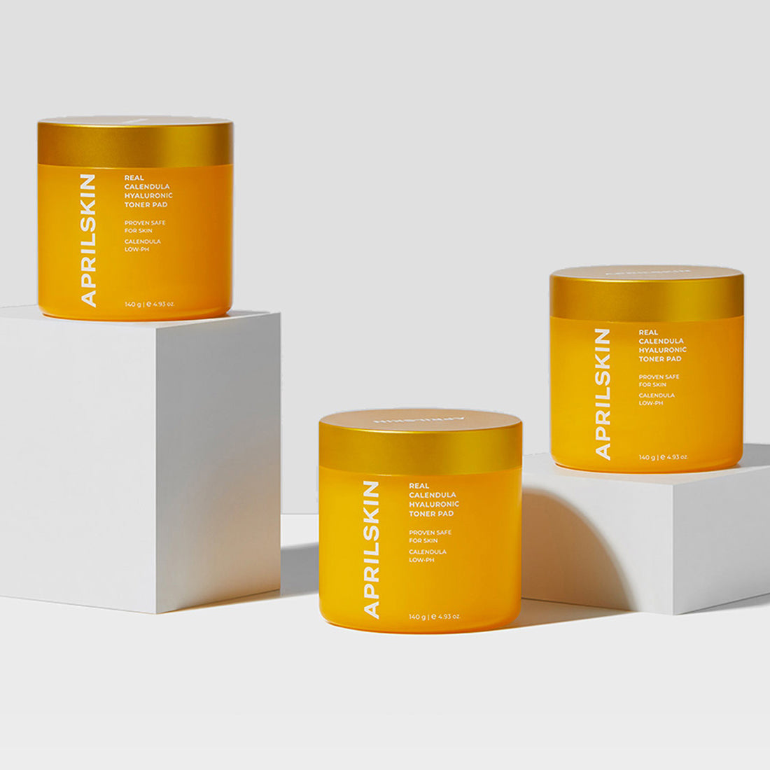APRILSKIN Real Calendula Hyaluronic Toner Pad 140g 60ea