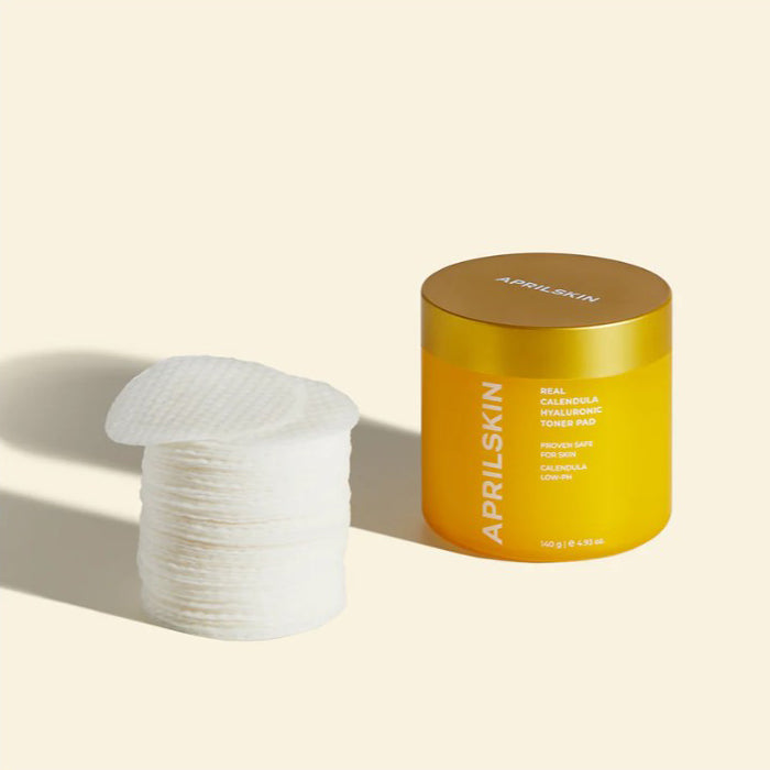 APRILSKIN Real Calendula Hyaluronic Toner Pad 140g 60ea