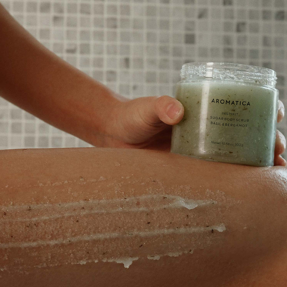 AROMATICA Sugar Body Scrub Basil & Bergamot 300g