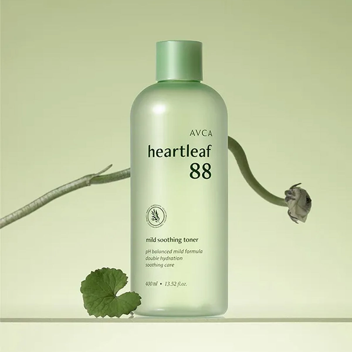 AVCA Heartleaf 88 Tóner suave y calmante 400ml