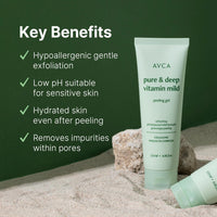 AVCA Pure & Deep Vitamin Mild Peeling Gel 120ml