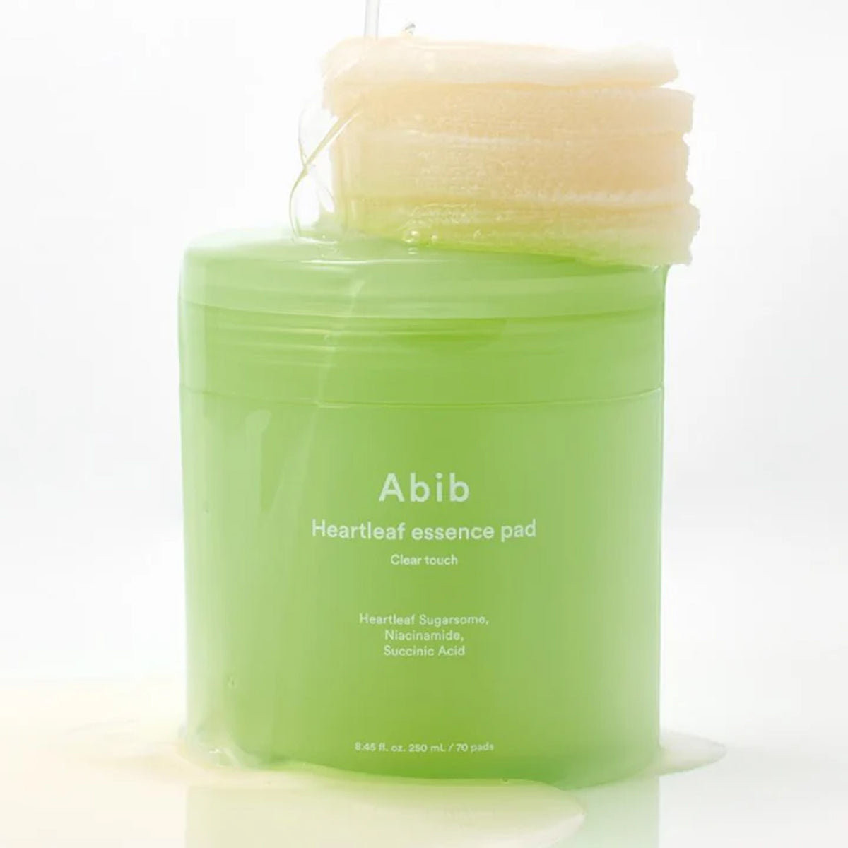 Abib Heartleaf Essence Pad Clear Touch 70 Sheets Set (+70 Sheets Refill)
