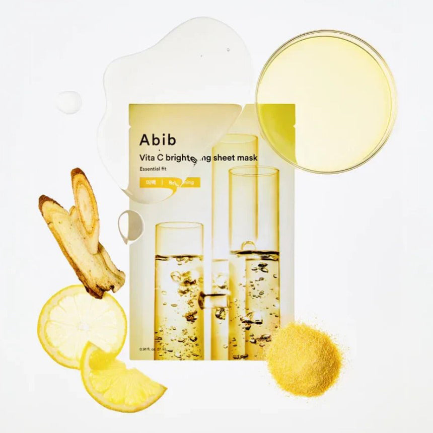 Abib Vita C Whitening Sheet Mask Essential Fit 27ml 1ea
