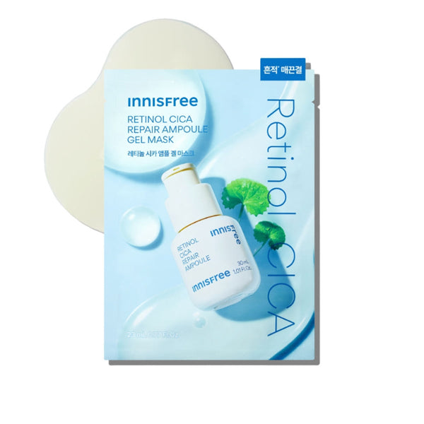 Innisfree Retinol Cica Blemish Ampoule Gel Mask 23ml 6 Sheets