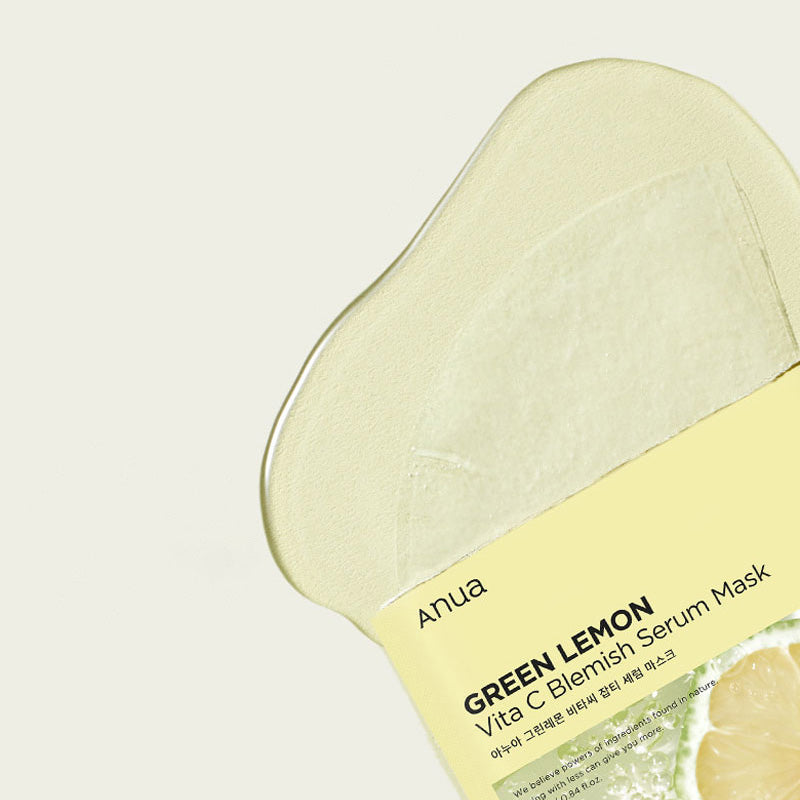 Anua Green Lemon Vita C Blemish Serum Mask 25ml 10ea