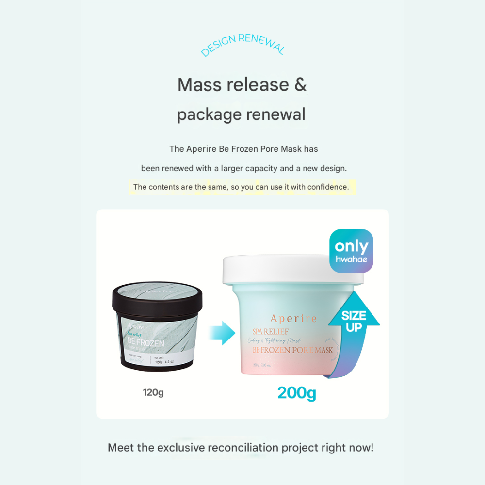 Aperire Spa Relief Be Frozen Pore Mask 200g