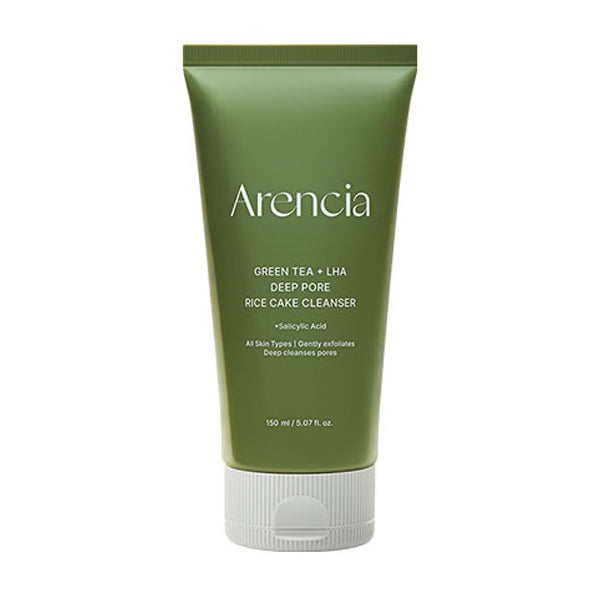 Arencia Green Tea + LHA Deep Pore Rice Cake Cleanser 150ml