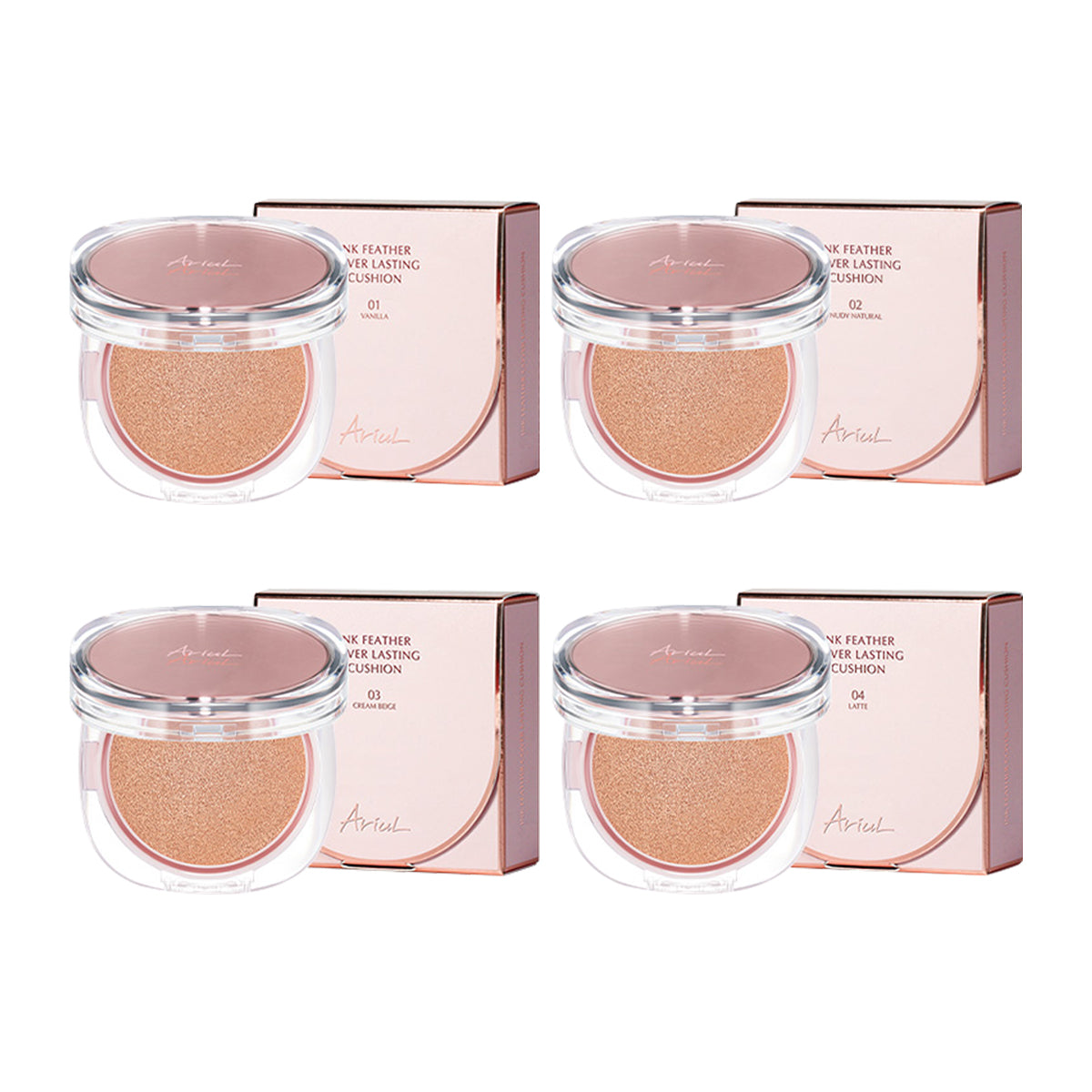 Cubierta de plumas de tinta Ariul Recarga de cojín duradera 15G