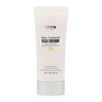 Atomy Sunscreen Beige SPF50+ PA+++ 60ml: A beige sunscreen with high sun protection factor (SPF50+) and PA+++ rating. 60ml size.