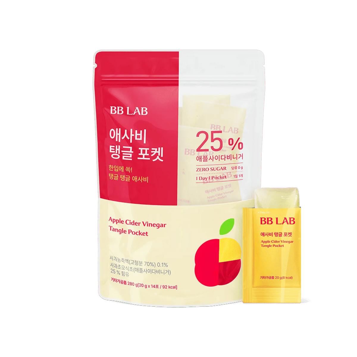 BB LAB Apple Cider Vinegar Tangle Pocket 20g*14 Sticks (2-week supply)