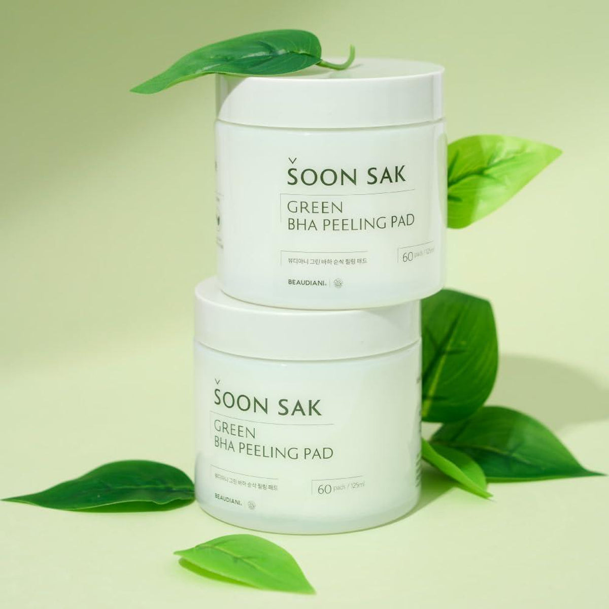 BEAUDIANI Soon Sak Green BHA Peeling Pad 60ea